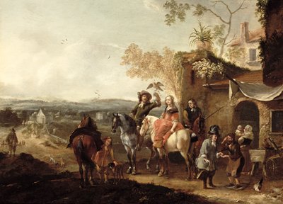 The Falconers by Pieter Wouwermans or Wouwerman